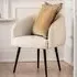 Bugaati Fabric Tub Chair with Black Legs - Off White