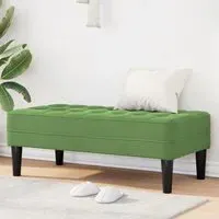 Bunnell Hallway Seating Bench - Green, Velvet