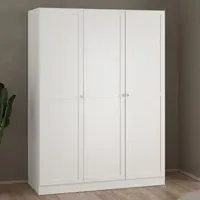 Burbank 3-Door Wardrobe - White