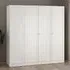 Burbank 4-Door Wardrobe - White