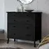Burbank 5 Drawer Chest - Black, Oak
