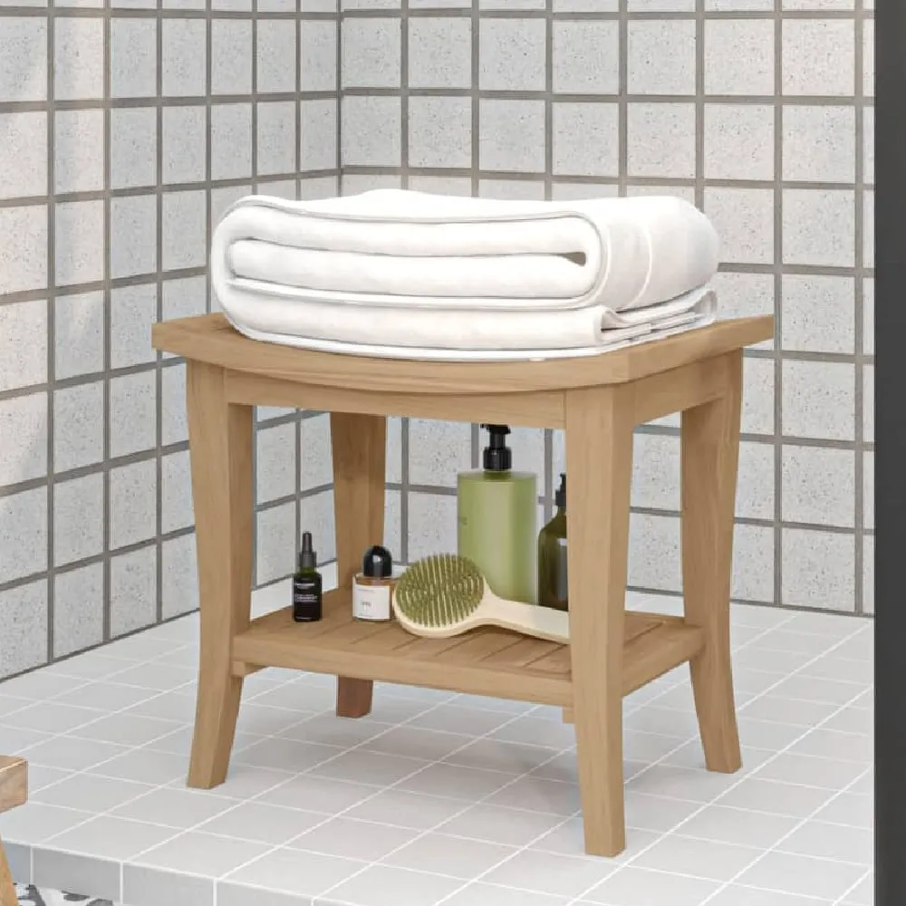 Burbank Bathroom Side Table - Teak