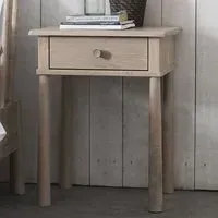 Burbank Bedside Cabinet with 1 Drawer - Oak