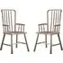 Burbank Carver Dining Chairs Pair - Oak