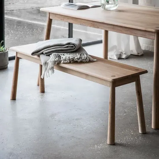 Burbank Dining Bench - Oak image