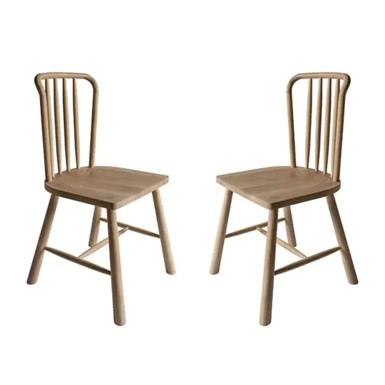Burbank Dining Chairs Pair - Oak image