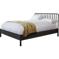 Burbank Double Spindle Bed - Black, Oak