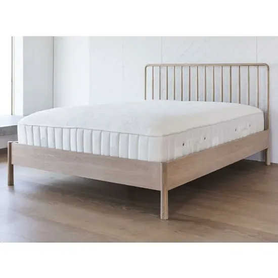 Burbank Double Spindle Bed Frame - Oak