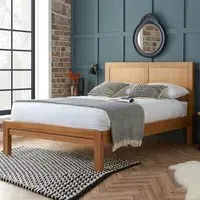 Burbank King Size Bed Frame - Oak