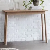 Burbank Oak Wood Console Table - Oak