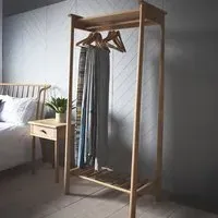 Burbank Open Wardrobe - Oak