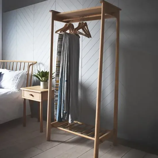 Burbank Open Wardrobe - Oak image