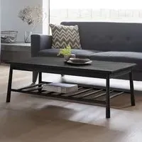 Burbank Rectangular Coffee Table - Black, Oak