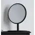 Burbank Round Dressing Mirror - Black, Oak