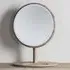 Burbank Round Dressing Mirror - Oak