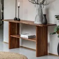 Burden Rectangular Console Table - Natural, Acacia Wood