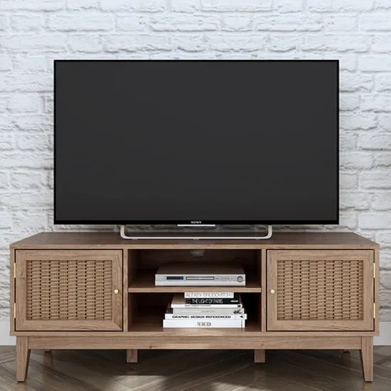 Burdon TV Stand with 2 Doors - Oak