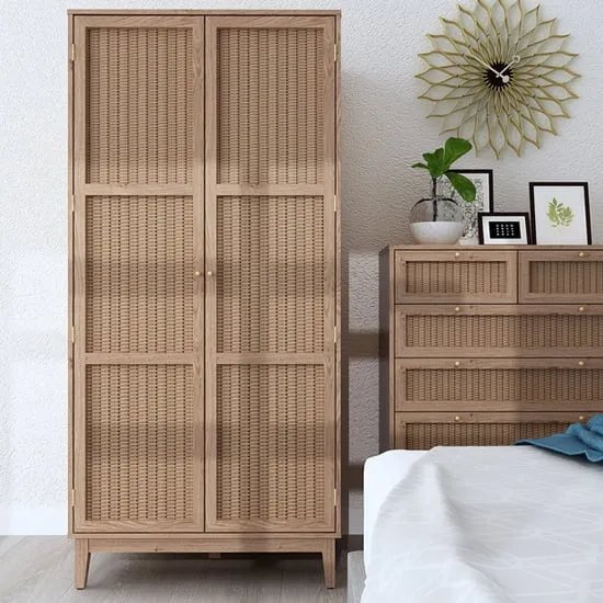 Burdon Wardrobe with 2 Doors - Oak