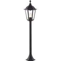 Burford Outdoor Bollard Light - Matt Black, Clear Glass