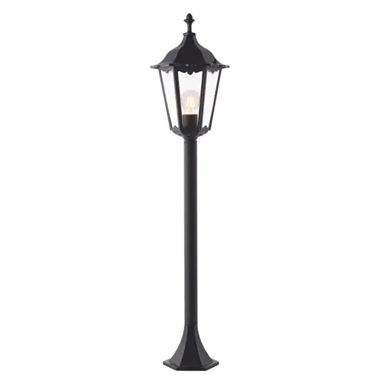 Burford Small Floor Lamp - Black, Glass and Steel product