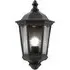 Burford Small Wall Light - Matt Black, Clear Glass
