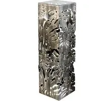 Burleson Large Decorative Pillar - Bronze, Glass Metal