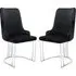 Burma Dining Chairs with Steel Frame - Black, Velvet