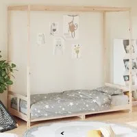 Burwell Canopy Children Bed Frame - Natural, Pine Wood alternate view