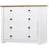 Bury 4-Drawer Chest - White, Pine Wood