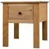Bury Bedside Cabinet with Drawer - Brown, Pine Wood