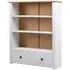 Bury Bookcase with Door - White, Pine Wood