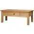 Bury Coffee Table with Drawer - Brown, Pine Wood