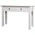 Bury Console Table with 2 Drawers - White, Pine Wood