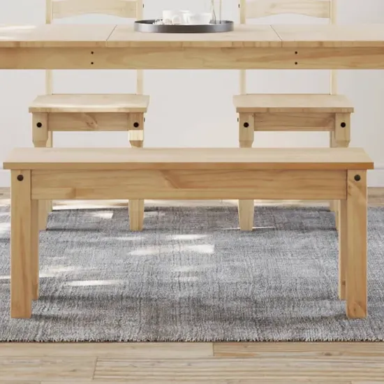 Bury Dining Bench - Brown, Solid Pine product