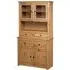 Bury Display Cabinet with 4 Doors - Brown, Pine Wood