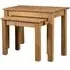Bury Nest of 2 Tables - Brown, Pine Wood