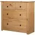 Bury Tall Chest of 4 Drawers - Brown, Pine Wood