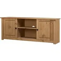 Bury TV Stand with 2 Doors - Brown, Pinewood