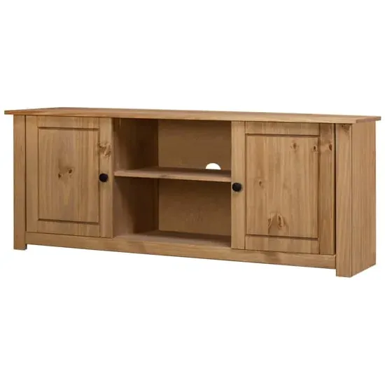 Bury TV Stand with 2 Doors - Brown, Pinewood