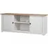 Bury TV Stand with 2 Doors - White, Pinewood