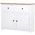 Bury Wooden Sideboard with 2 Doors 2 Drawers - White, Pine