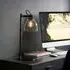 Butte Tinted Glass Shade Table Lamp - Grey