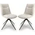 Buxton Swivel Dining Chairs Set of 2 - Natural, Fabric