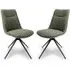 Buxton Swivel Dining Chairs Set of 2 - Sage, Fabric