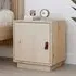 Byrne Pinewood Bedside Cabinet with 1 Door - Natural