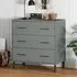 Byron 3-Drawer Chest - Grey, Pine Wood