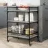 Byron 3-Shelf Kitchen Trolley - Grey Sonoma, Wood