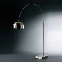 C-Shaped Floor Lamp - Chrome, Metal alternate view