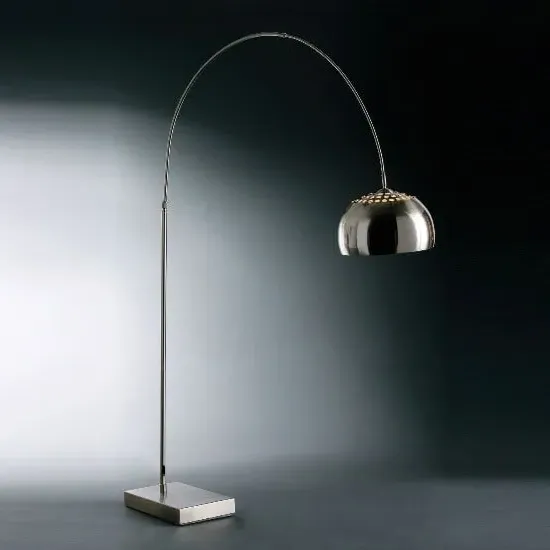 C-Shaped Floor Lamp - Chrome, Metal product