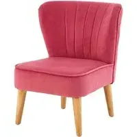 Cabane Kids Chair - Pink, Velvet